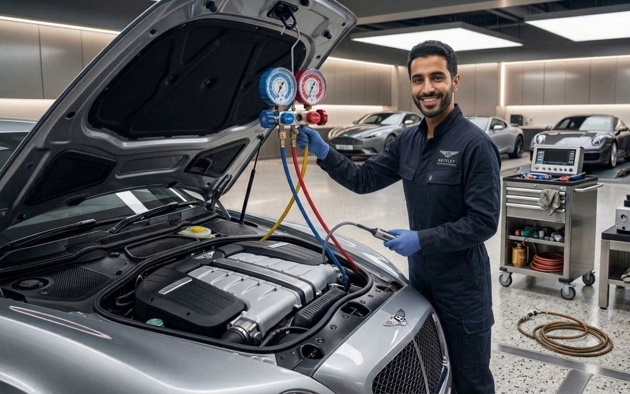 Car AC repair Dubai heat cooling system service
