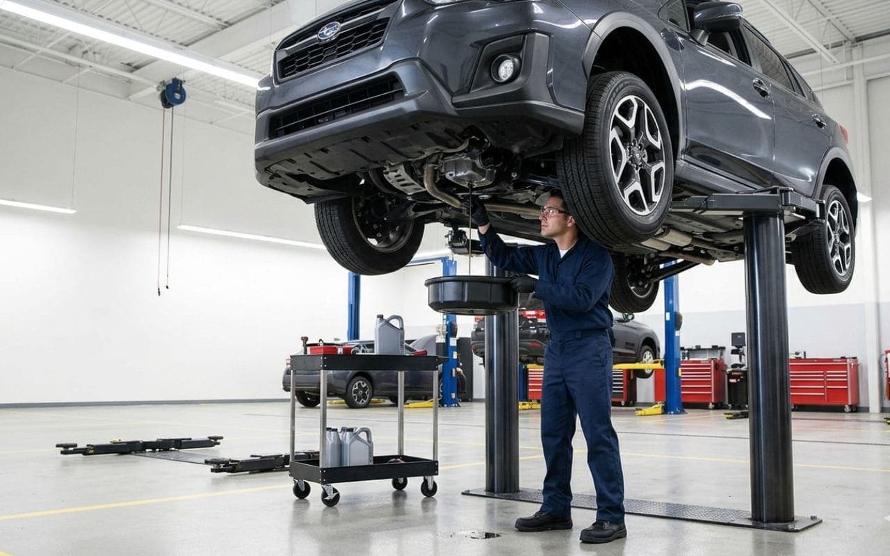 Periodic car maintenance oil change Dubai service center